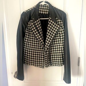 A.n.a Houndstooth Bomber Jacket - NWT